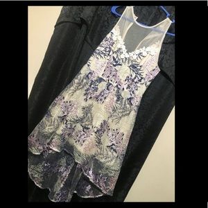 Floral high-low dress