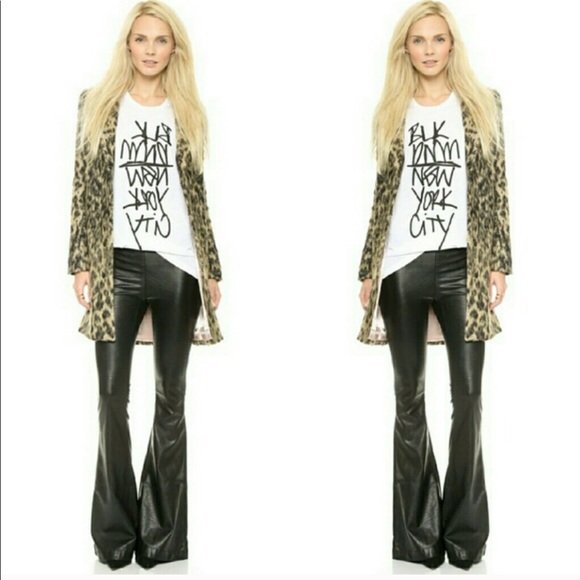 black leather bell bottoms