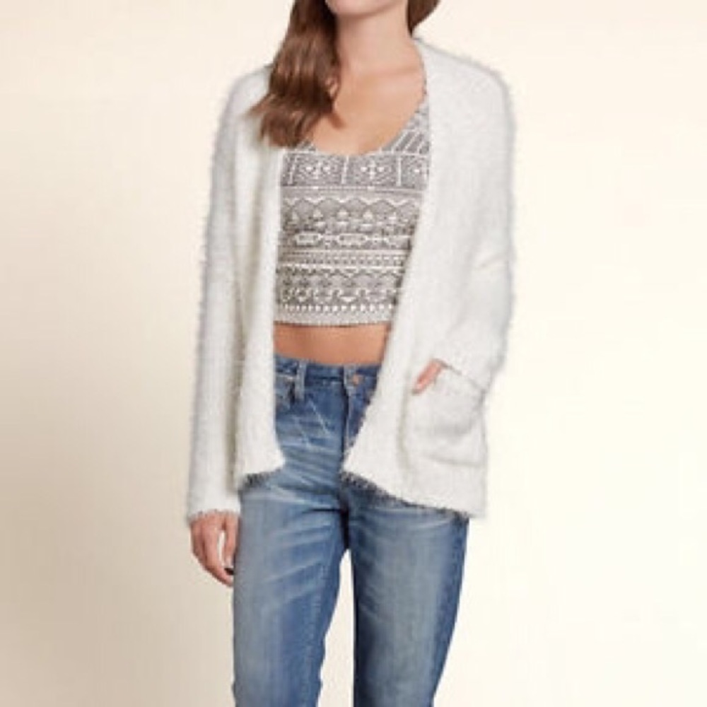 Hollister fuzzy sweater!