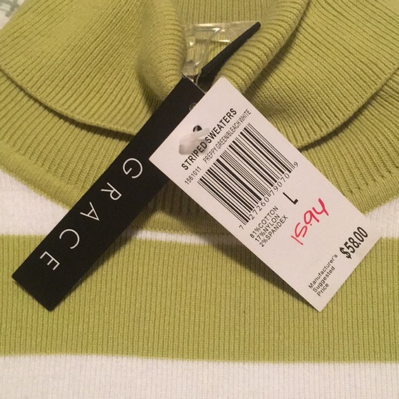 Striped Turtle Neck sweater - Picture 3 of 3