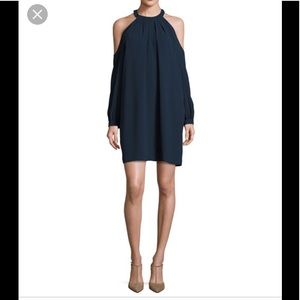 BCBGMAXAZRIA "Josephine" crepe shift dress.