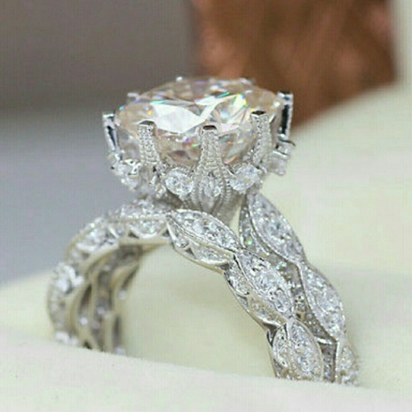 🆕Stunning 3ctCZ Engagement/Wedding Set, PP - Picture 2 of 5