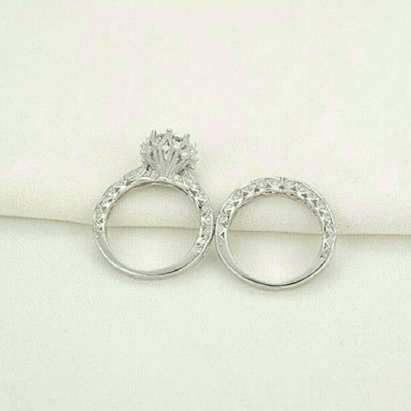 🆕Stunning 3ctCZ Engagement/Wedding Set, PP - Picture 5 of 5