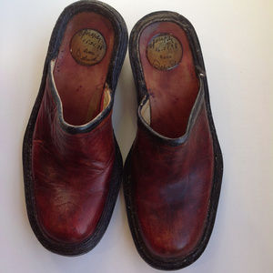 Handmade Joseph Bach clogs shoes dated 1-16-98