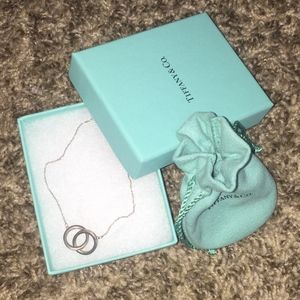 Tiffany sterling silver interlocking necklace