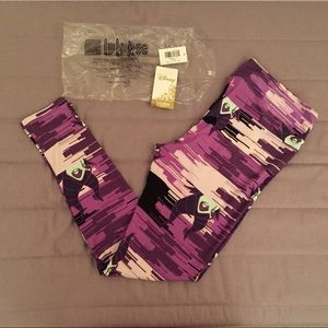 LuLaRoe TC Maleficent Legging Villains Purple BNWT