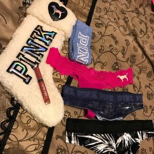 PINK STOCKING + ITEMS