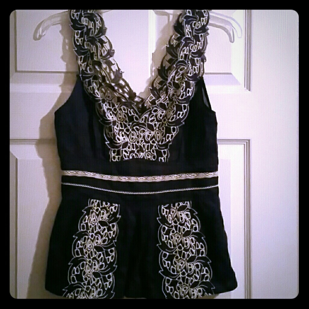 Navy blue top