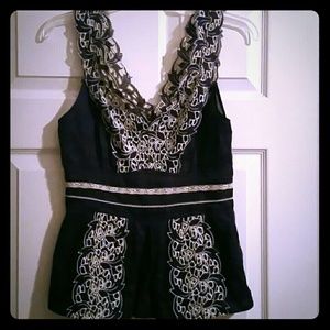 Navy blue top