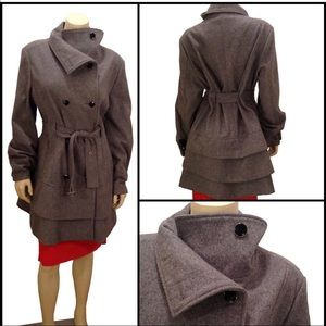 Gray Tiered Skirt Coat (can fit XL & L too)