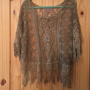 Crochet lace tunic