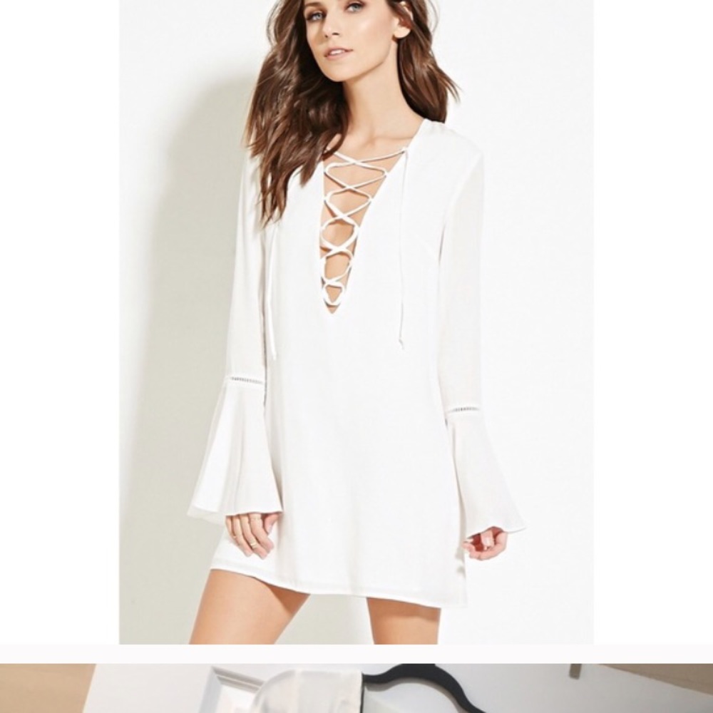 White boho dress