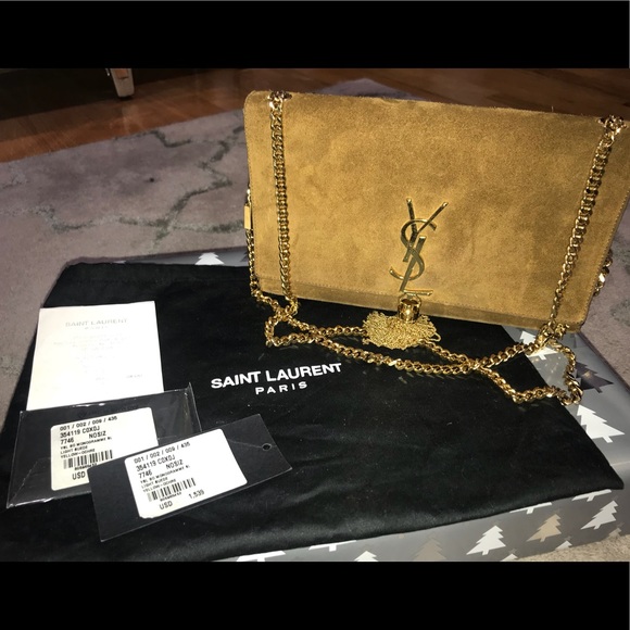 Yves Saint Laurent Handbags - 🚫 Sold on EBay🚫 Suede Medium Monogram Kate