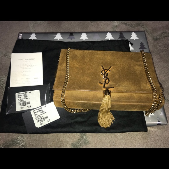 🚫 Sold on EBay🚫 Suede Medium Monogram Kate - Picture 2 of 8