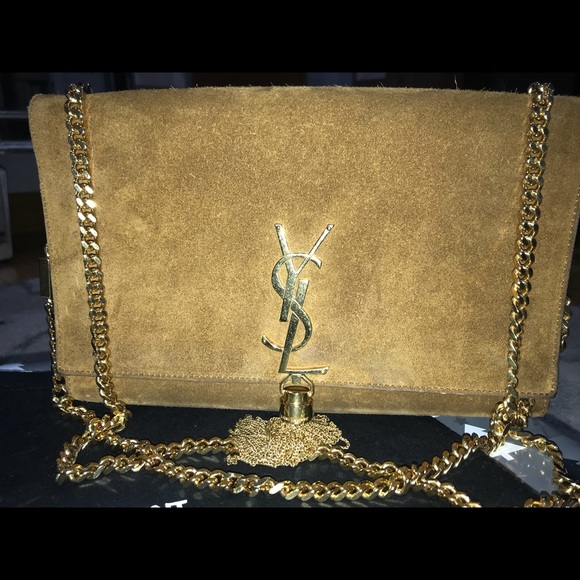 🚫 Sold on EBay🚫 Suede Medium Monogram Kate - Picture 3 of 8