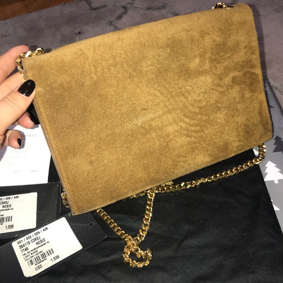 🚫 Sold on EBay🚫 Suede Medium Monogram Kate - Picture 4 of 8