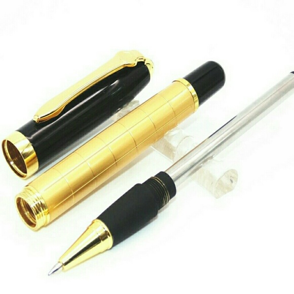 LUXURY ROLLERBALL GOLD AND BLACK PEN - Picture 3 of 5