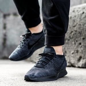 Nike Triple Black Flyknit Racer