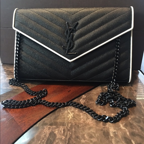 Saint Laurent Handbags - Saint Laurent Monogram Matelassé Two-Tone Wallet