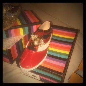 Gucci falacer patent leather sneaker