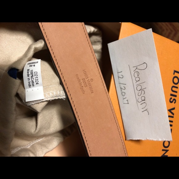 Authentic LV Ebene Monogram Belt - Picture 3 of 8