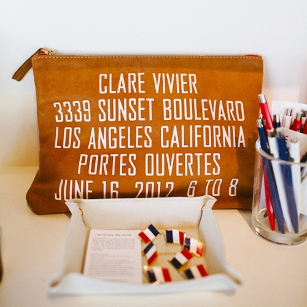 Clare Vivier Clutch Tan