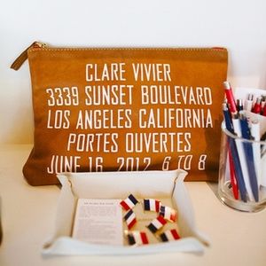 Clare Vivier Clutch Tan