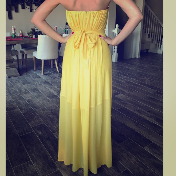 bcbgmaxazria strapless gown