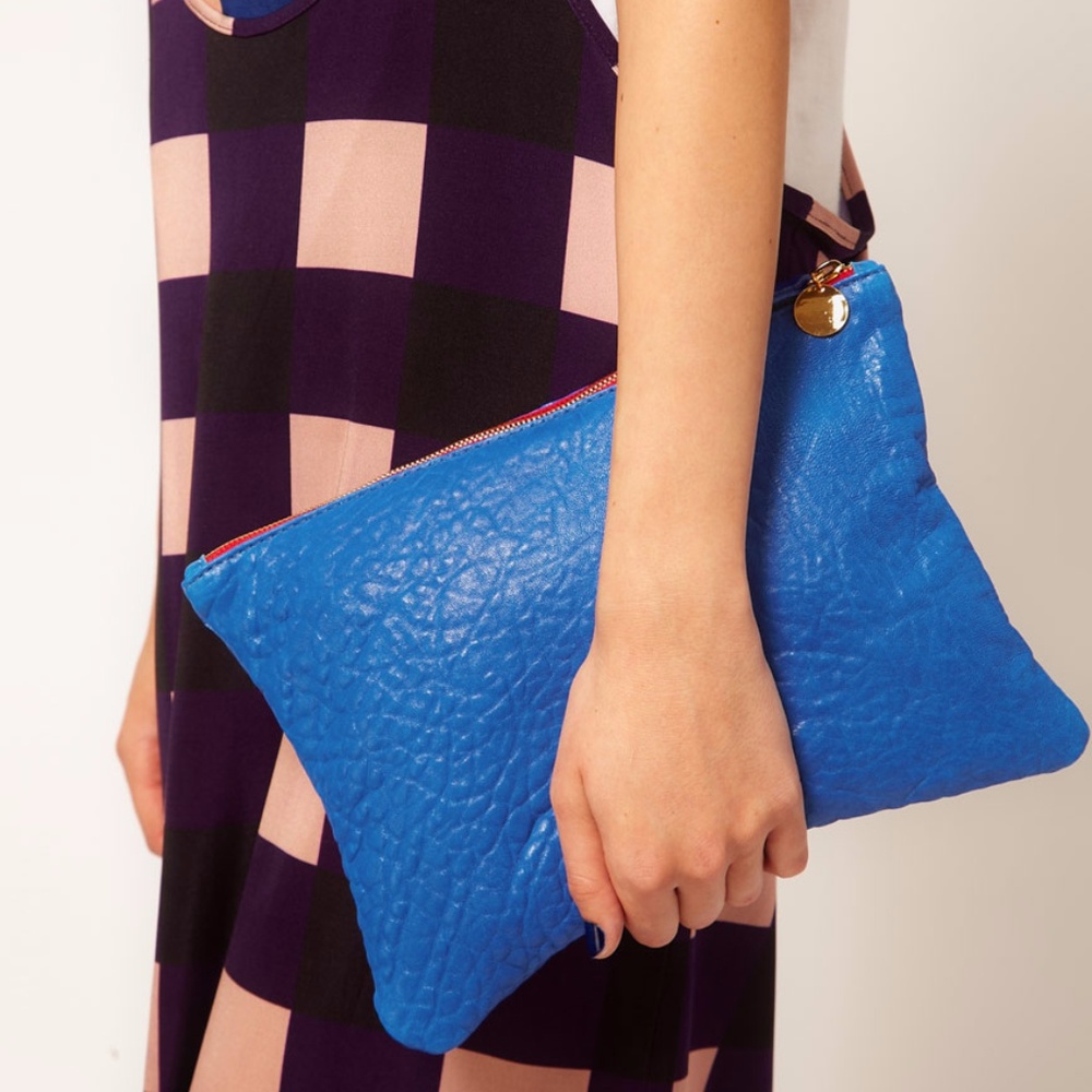Clare Vivier Clutch Royal Blue