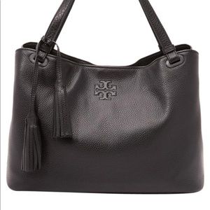Tory burch black Thea tote nice condition