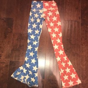 American Flag Tight Palazzo Pants