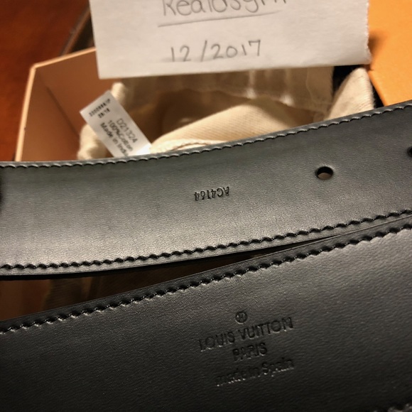 Authentic LV Damier Graphite Belt - Picture 4 of 8