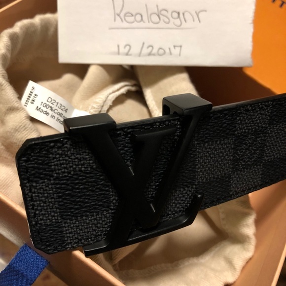 Authentic LV Damier Graphite Belt - Picture 5 of 8