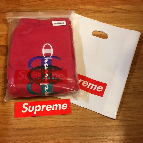 supreme x champion joggers