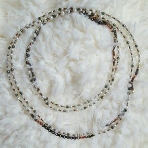 Silpada pearl strand necklace long chain