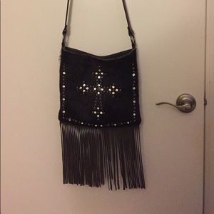 Shyanne shoulder cow hide purse