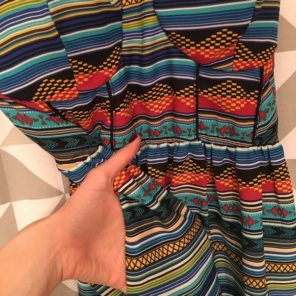 Colorful southwest style printed dress - Picture 3 of 4