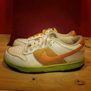 Nike dunk low White/Blaze orange