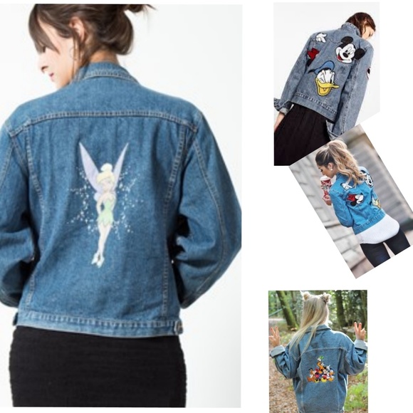 tinkerbell denim jacket