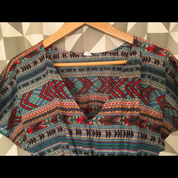 Colorful print lightweight summer dress - Picture 2 of 2