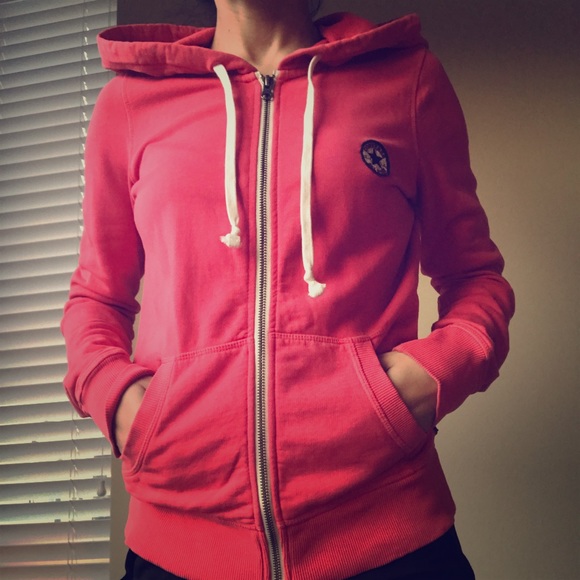 converse hoodie pink
