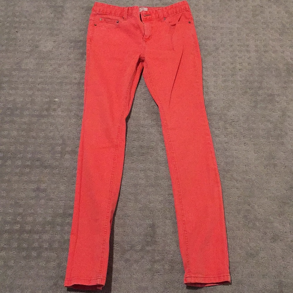 Free People Jeans boot cut skinny coral salmon W26