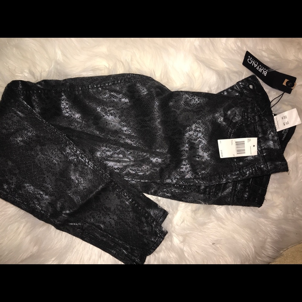Snake skin jeans