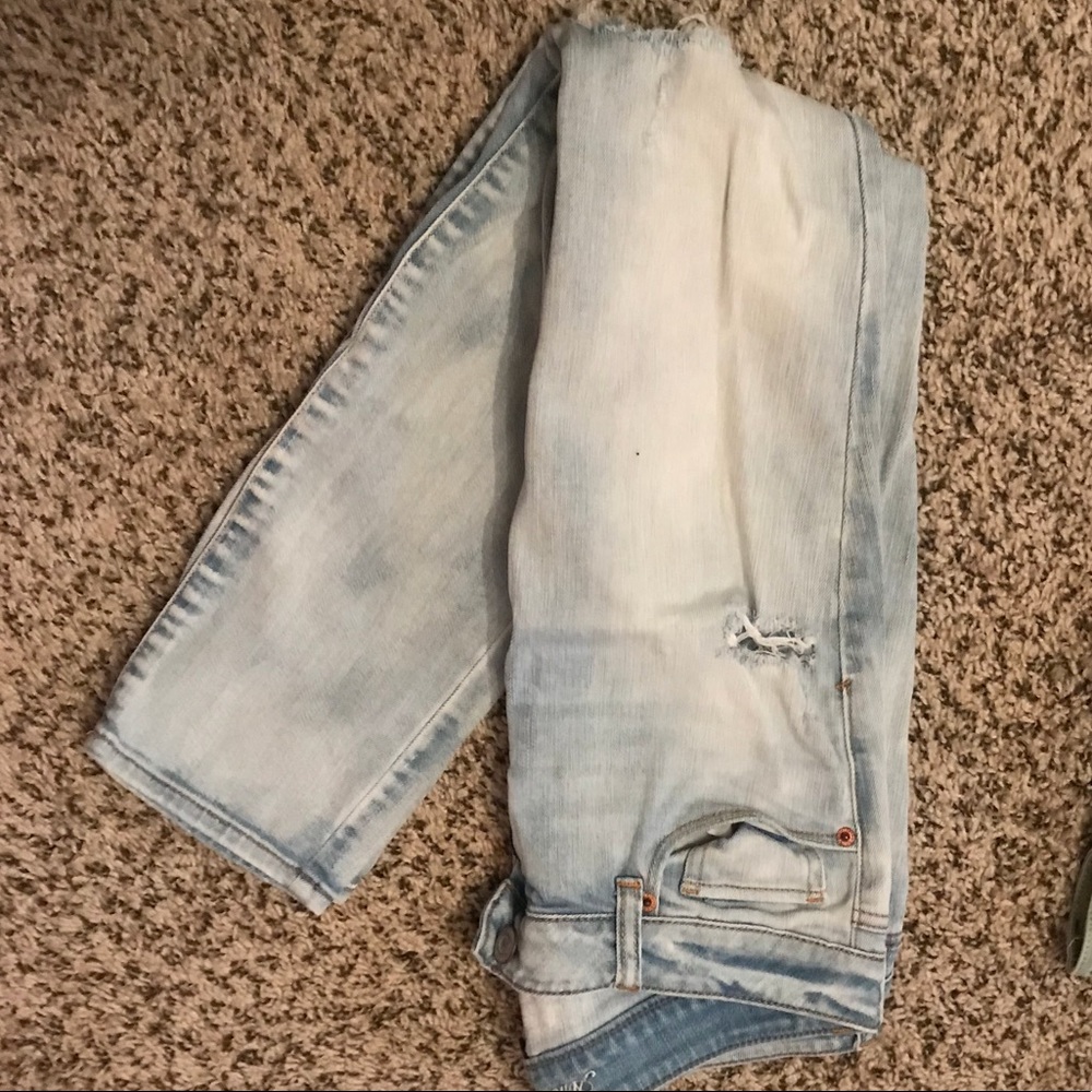 American Eagle Distressed and Washed Out Jeans
