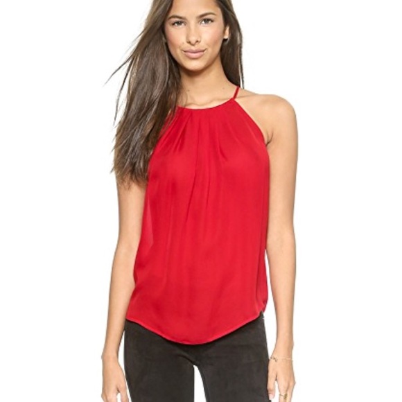 Joie Tops - Joie Amarey red silk tank sz M