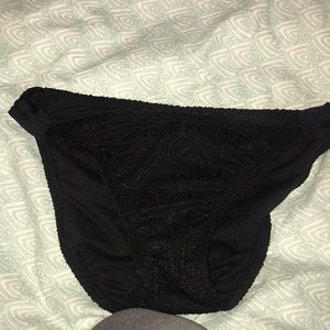 black bathing suit bottoms