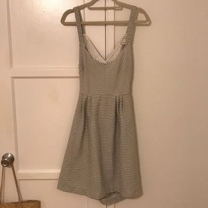 Criss-Cross Back Classic Stripe Dress