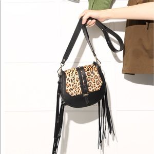 crossbody bag （Real cow leather plus horsehide)