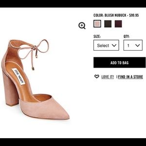 Steve Madden Ankle Tie Heels “PAMPERD”