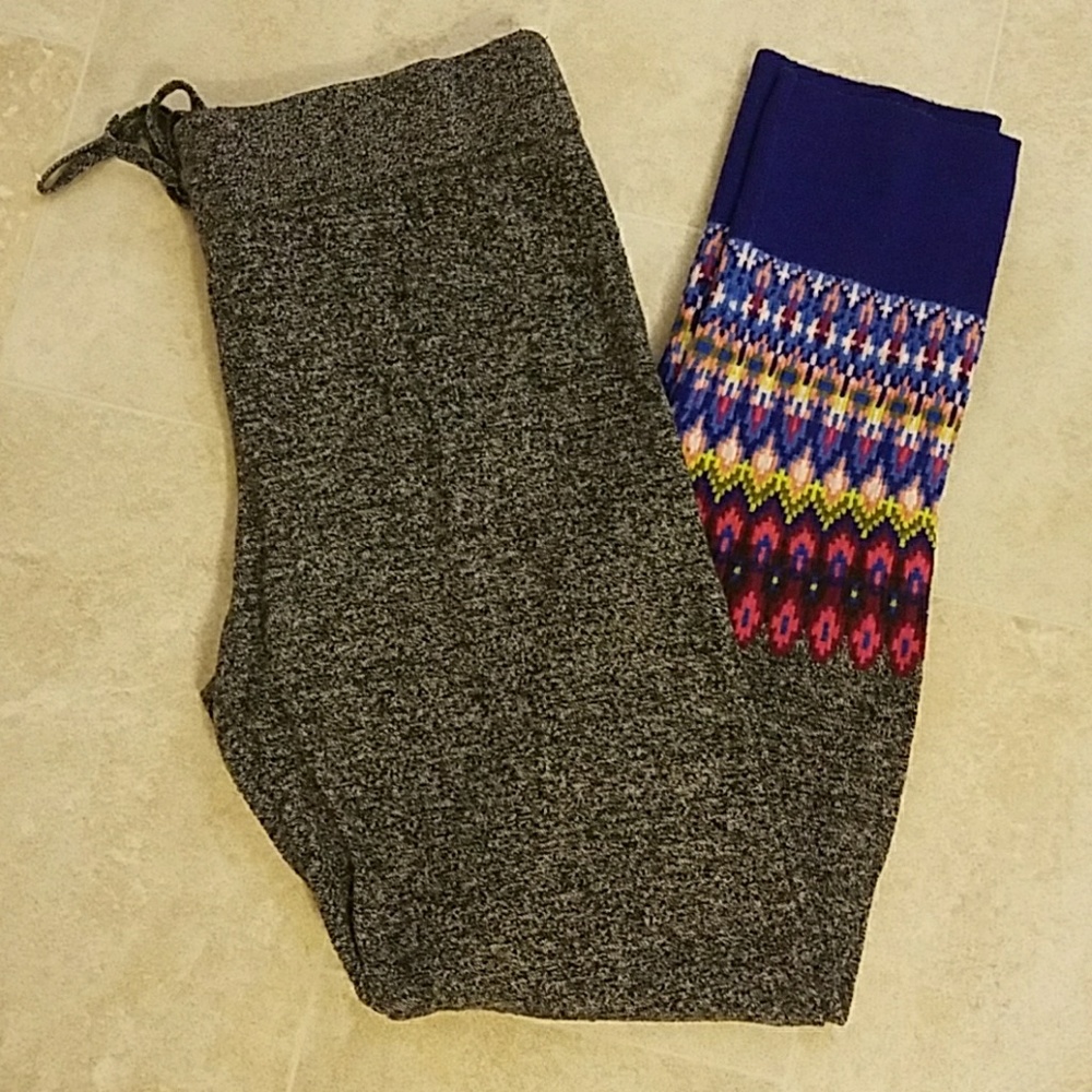 Fair isle sweater leggings
